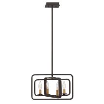 Elstead Quentin - Lampadario A Sospensione A 4 Luci In Bronzo, Attacco E14