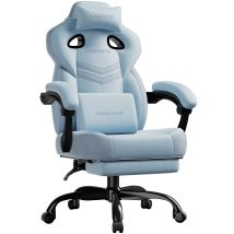 Chaise De Bureau Ergonomique,fauteuil Double Line,bleu