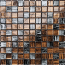Mosaik Für Bad Innenküche Aus Glas 30 X 30 Cm - Wild Stripes