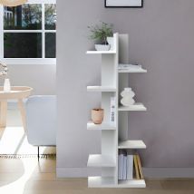 Ultimo Aufsatzregal – Weiß – 46cm x 24cm x 120cm – Spanplatte