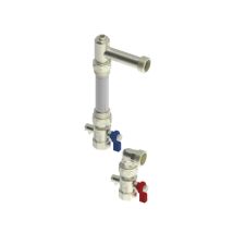 Roth Juego De Contador De Calor Vertical Con 2 Llaves De Esfera Niquelado, 1135010082