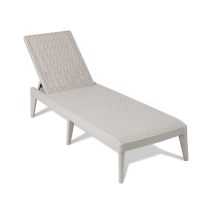 Toomax - Tumbona De Exterior Art.950 Efecto Ratan De Resina Gris Topo Ideal Para Piscina Jardin Terraza