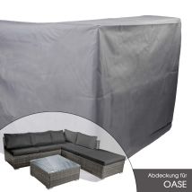 Abdeckhaube Poly Rattan Gartenmöbel Oase 303x153x70cm - Brast