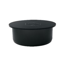 Tappo phono black 90mm – PVC nero – Sistema di scarico fonoisolante – Certificazione acustica 14dB