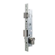 Tesa Assa Abloy - 220015hz Einpunktverschluss De Schiebehebelschloss Für Verzinkte Metallprofile White Eingang 13,5 Mm 2200 Mit Zylinder