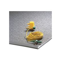 Tapis anti-fatigue COBAstat – 900 x 600 mm – PVC gris – Antidérapant – Conducteur – Tapis enfant