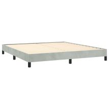Struttura Letto Senza Materasso Grigio Chiaro California King Velluto Vidaxl