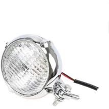 1 Faro Elettrico Retrò Per Motocicletta (vetro Bianco Elettrolitico), Faro Per Motocicletta Da 3,5", Faro Vintage,