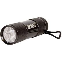 Arcas Alu 9 Led Linterna Negra Compacta Y Ligera