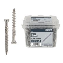 Helpmate Terrassenschr. 5,0x 70 A2 2bits T25 Sk 500 Stück