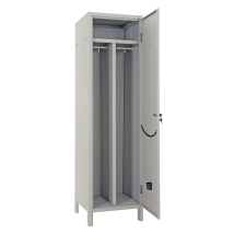 Prometal Dirty/Clean Kleiderschrank 1 Tür – 179 x 50 x 50 cm – Grau – Bausatz