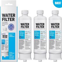 3 Pack Replacement Refrigerator Water Filters Da97-17376b Da97-08006c Haf-qin Haf-qin/exp For Samsung Multi-door Refrigerators
