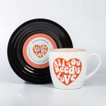 Taza De San Valentín Con Platillo De Los Beatles Para Enamorados, Regalo Para Esposa