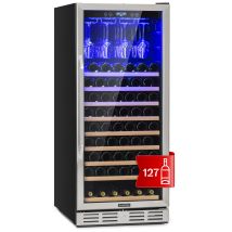 Vinovilla Grande 127 Built-in Uno Large Capacity Wine Refrigerator 320 Litres 127 Bottles Led Stainless Steel