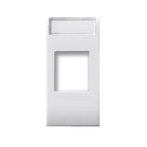 Adapter RJ45 3M Domus – RAL9010 – 1 Modul – Kompatibel mit RJ45, RJ11, RCA, TV – AVE
