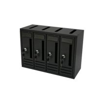 Buzón COMPO 4 42x18x30 cm Antracita – Acero pintado – Cerradura de cilindro con 2 llaves