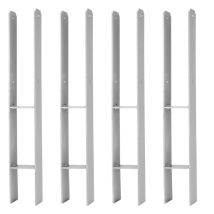 Hengda 91mm 4 Stück Pfostenträger Pfosten H-anker Feuerverzinkt Langlebig Vierkantholzpfosten Für Pfosten 9x9cm