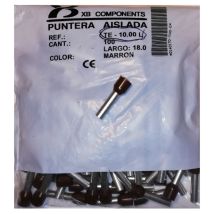 Xb Components - Te-10.00l Insulated End Caps (x100) - Types Te / Pd - Section 10mm≤ - Ø28x18mm