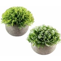 Retrok - Mini Artificial Succulent Plants With Pot Decorative Plant For Home, Garden, Kitchen, Wedding Indoor And Outdoor