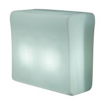 Barra Creta De 120 Cm De Largo Con Luz Y Recarga Solar O A Pilas, Muy Resistente Para Uso Exterior. Fabricada En Polietileno