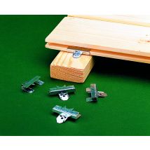 Staba Profilbrettkralle C3 – 250 Stück – verzinkter Bandstahl, Nutwangenstärke 3 mm, Auflagenbreite 3 cm