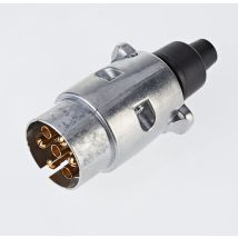 Unitec – Presa a 7 poli in metallo – 80139 – Accessorio di fissaggio per antenne TV e parabole