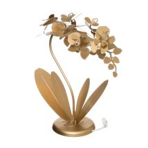 Orchidea Tischlampe – 38 x 20 x 57 cm – lackiertes Eisen – E14 – transparentes Gold – Arti E Mestieri