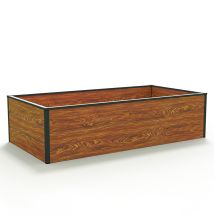 GFP Hochbeet 150 x 77 x 39 cm – Aluminium – Halbhoch – Pflegeleicht – Modernes Design – Ideal für Kinder