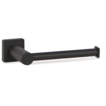 Porte-papier toilette – Portarrollo noir Praga – 14x3,5x7 cm – Matières, Finition métal, Mode de fixation