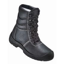 Saalfeld Winterschnürstiefel Gr.49 schwarz EN ISO 20345 S3 SRA gepolstert, korrosionsfreie Stahlkappe, rutschhemmende PU-Sohle