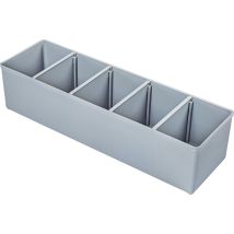 Insetbox I3 gris – Bac de rangement – Hauteur, Longueur, Largeur, Matières, Volume, Quantité par pack – BS Systems