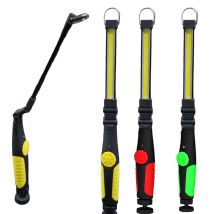 COB-LED-Taschenlampe TEB0204 – Tragbar, wiederaufladbar, verstellbar – Magnetischer Sockel – Ideal für Werkstatt, Camping, Wandern