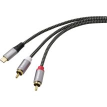 Speaka Professional Usb-kabel 2.00 M Schwarz/grau Sp-14353908