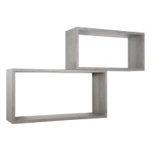 AHD Amazing Home Design Wandregal Set 2-teilig – 70x35 cm & 60x30 cm – Holzfaser – Max. Tragkraft 10 kg – Hergestellt in Italien