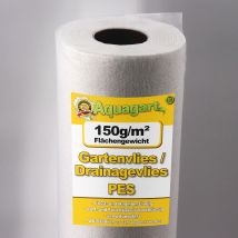 Aquagart - 250m² Tessuto Non Tessuto Per Orto, Tessuto Non Tessuto Antierbacce, Tessuto Non Tessuto Per Drenaggio 150g Larghezza 1m
