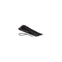 Perel Bridas De Nylon Negras, 100 Piezas, Ataduras De Cables 400 X 7,6 Mm, Resistentes A Uv, Autoadhesivas, 54 Kg De Fuerza De Tracción, Para 