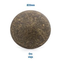 Tachuelas lisas de hierro ø20 mm acabado oro viejo – 100 unidades