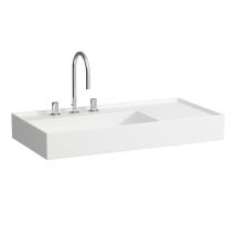 Laufen Kartell Lavabo Sobre Encimera, Repisa Derecha, 3 Agujeros