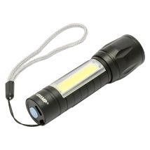 Wiederaufladbare Taschenlampe 120 Lumen – Zoomfunktion – Leicht und kompakt – Ideal für Camping und Wandern