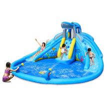 Happy Hop - Gonfiabile Per Bambini Scivoli Arrampicata Piscina Giochi Acqua Parco Acquatico