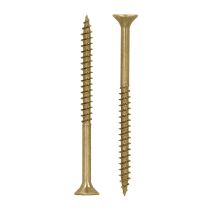 Helpmate - Viti Universali A Testa Svasata 5,0 X 70 Giallo Passivato - Confezione Da 180 Viti Per Legno Con Attacco Pz 2 E Filettatura Parziale - Viti