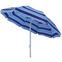 Parapluie Rond De Plage Ø180 Cm Avec Poteau En Acier Et Feuille De Polyester De Couleur Décontractée