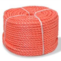 Abcrital - Cuerda Trenzada De Polipropileno 8 Mm 500 M Naranja 020003416