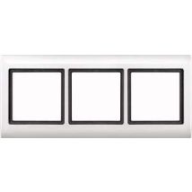 Merten 400319 Placca Aquadesign, 3 Posizioni, Bianco