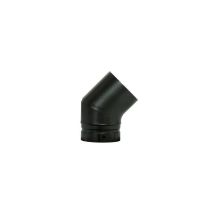 TEN – Codo 45° esmalte negro mate D.125 mm – Accesorio para conexión de tubos esmaltados