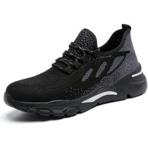Minkurow Scarpe Antinfortunistiche Uomo Donna Scarpe Da Ginnastica In Acciaio Scarpe Da Lavoro Leggere E Traspiranti Scarpe Antinfortunistiche 