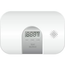 Fc2802 - Rilevatore Di Monossido Di Carbonio, Sensore Di 10 Anni, Conforme Alla Norma En50291, Con Display, Pulsante Di Prova E Indicatore Di Batteria