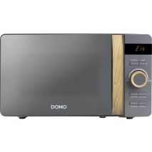 Mikrowelle - Domo - Do3420 - Grau Mit Holzfinish - L45,1 X B34,7 X H25,8 Cm - 20 L - 5 Leistungsstufen - 700w
