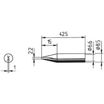 Ersa 842 Cd Punta De Soldador Cincel 2,2 Mm