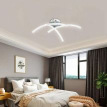 Héloise - Led Ceiling Light, Curved Modern Design Ceiling Chandelier Lamp With 3 Curved Light For Living Room Bedroom Dining Room 18w (cool White)